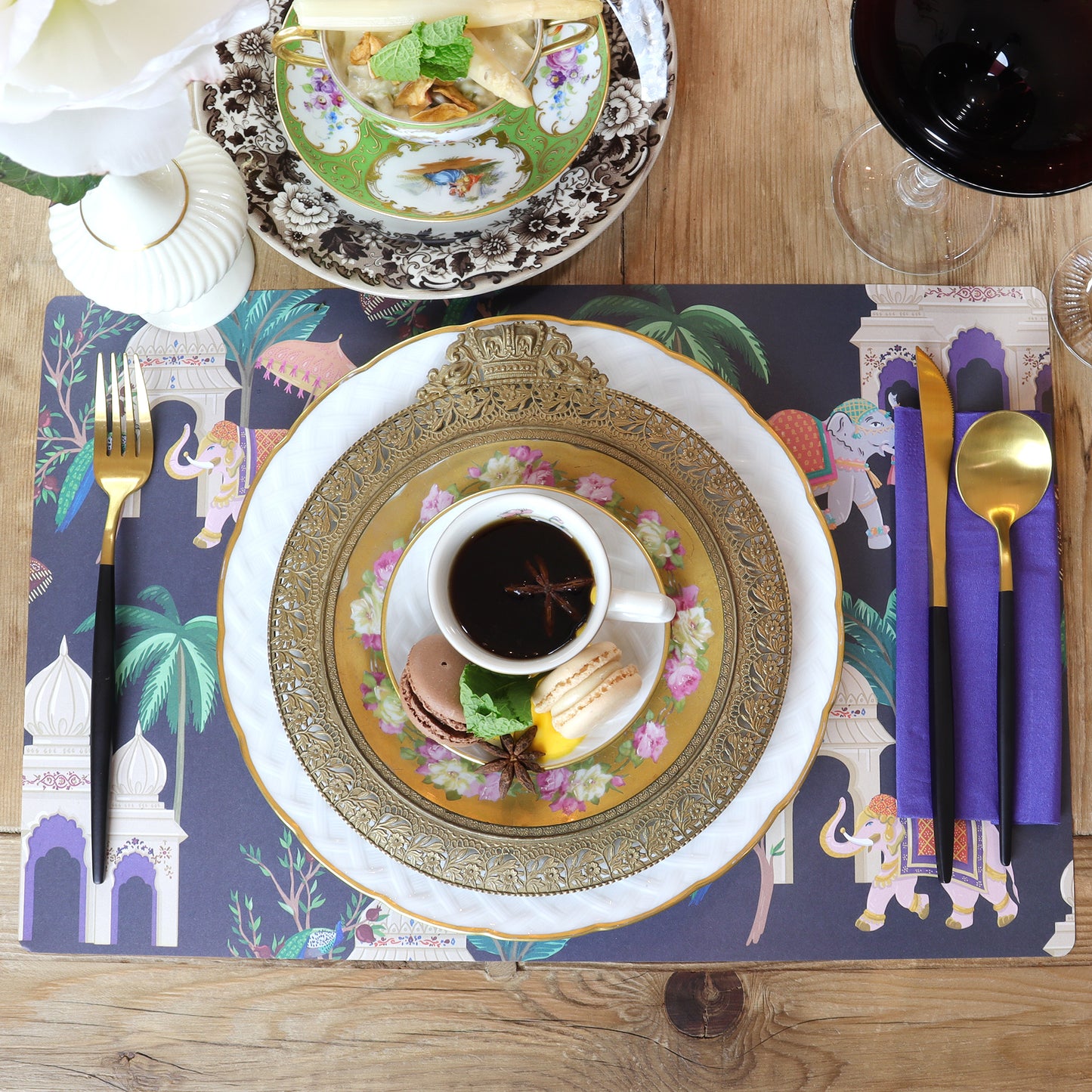 TEMPLE DREAMS PAPER PLACEMAT 25 SHEET PAD 17"X11"