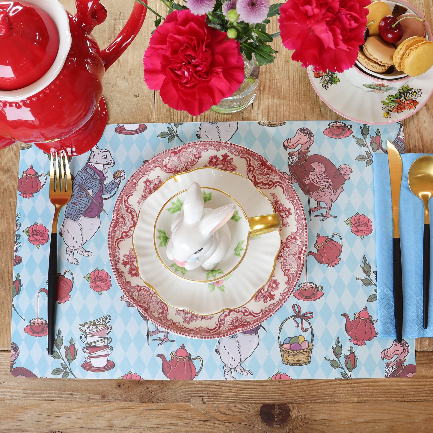 BUNNY BREW PAPER PLACEMAT 25 SHEET PAD 17"X11"