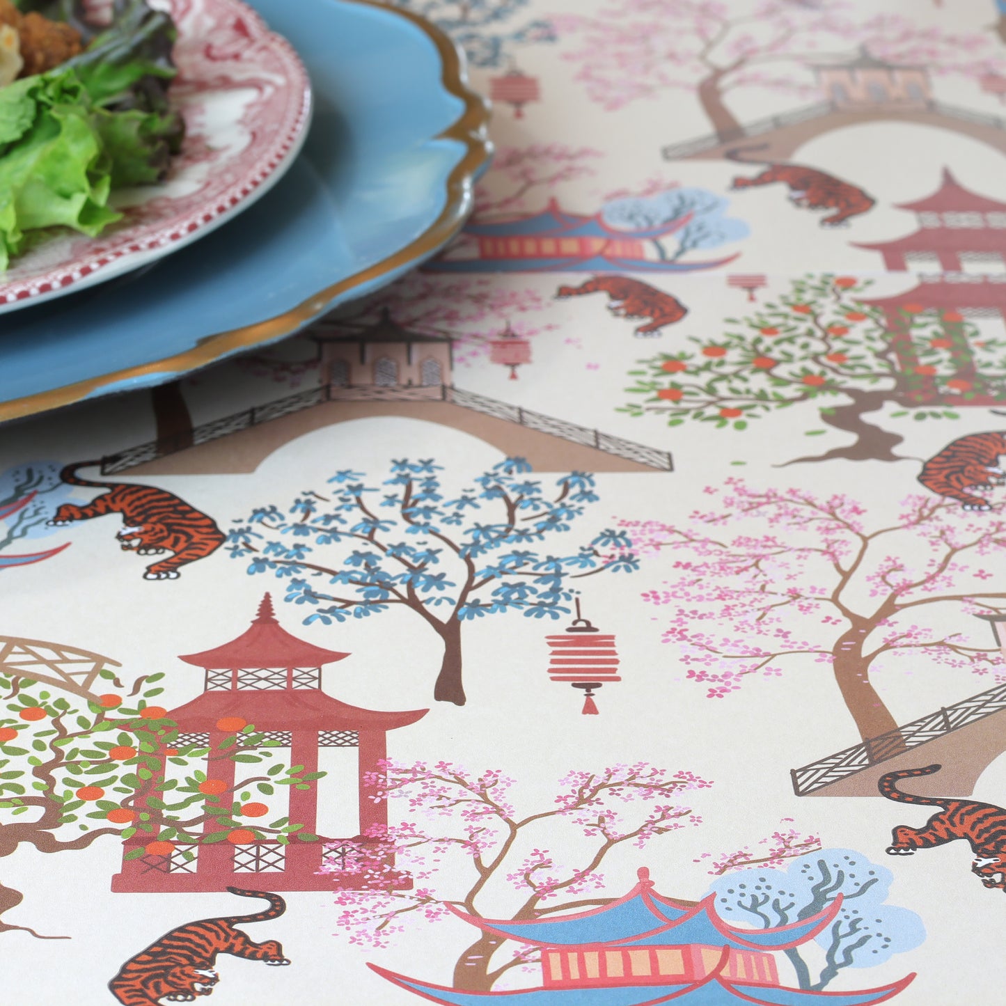 SHIAWASE (Happiness) PAPER PLACEMAT 25 SHEET PAD 17"X11"